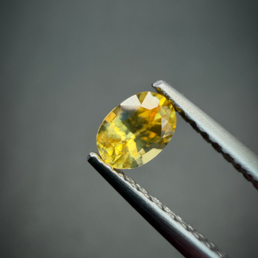 黃色藍寶石 0.68克拉