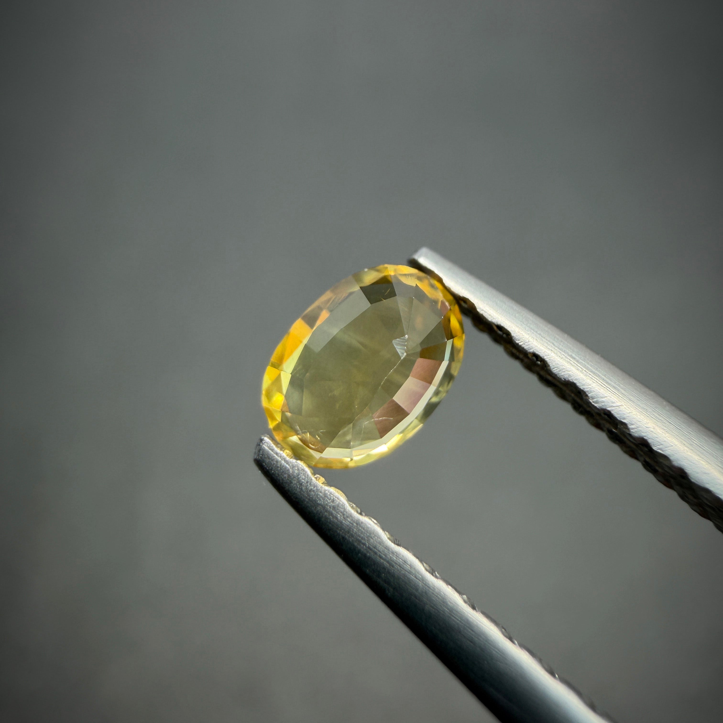黃色藍寶石 0.68克拉
