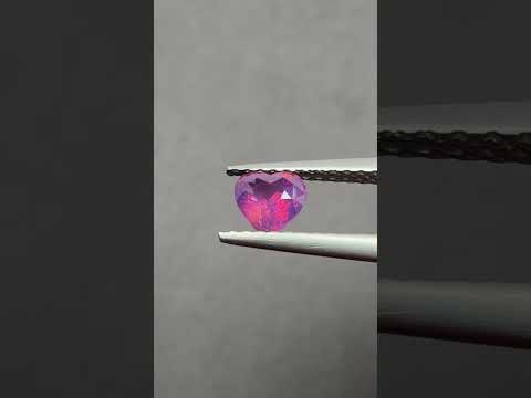 無燒 濃紫粉色 藍寶石 1.01克拉